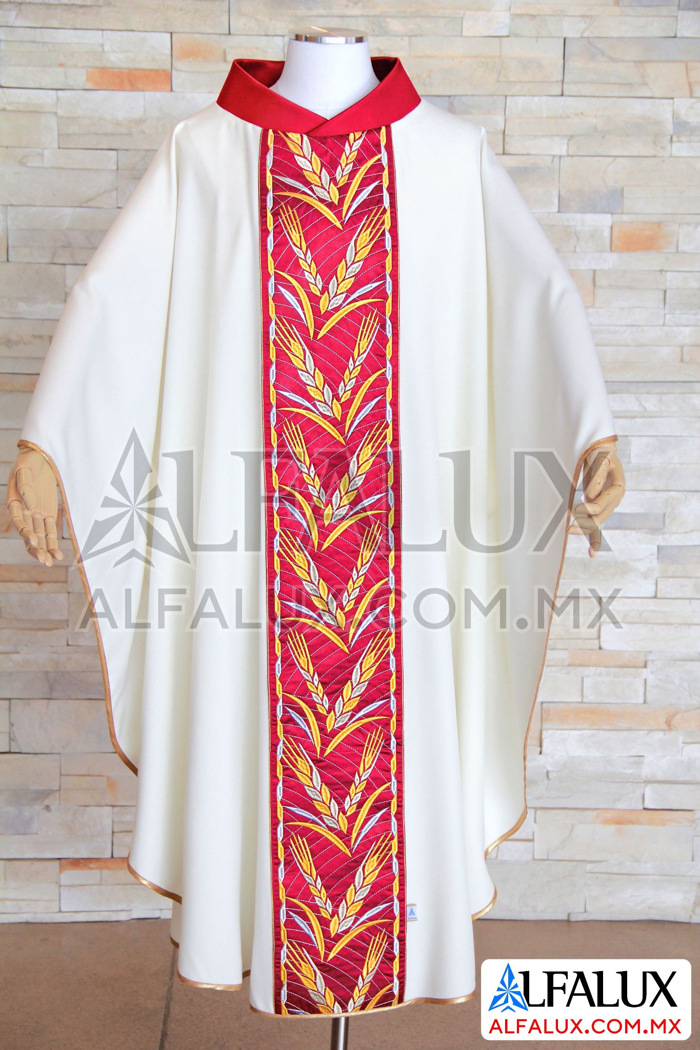 31 VITALIS Casulla Alfalux  Central Perla Rojo Quem 562 (1)